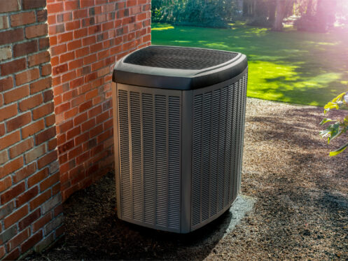 An AC unit outside a Hillsboro home
