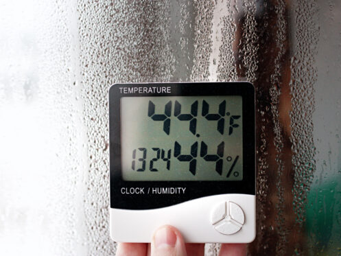 A humidity indicator in Portland, OR