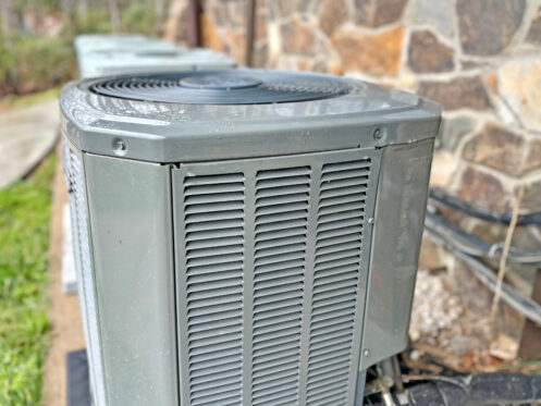 Air conditioning unit outside a Hillsboro, OR home